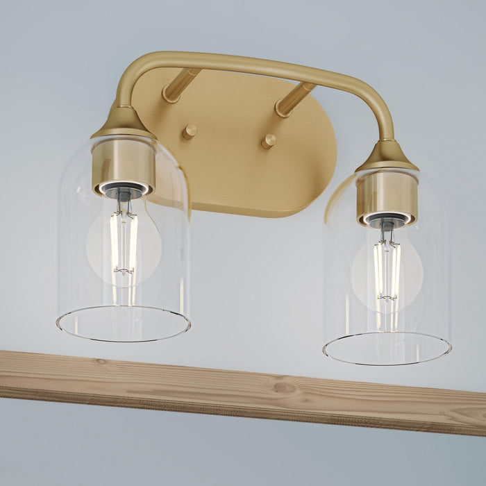 Myhouse Lighting Progress Lighting - P300572-191 - Two Light Bath Vanity - Ilia - Brushed Gold