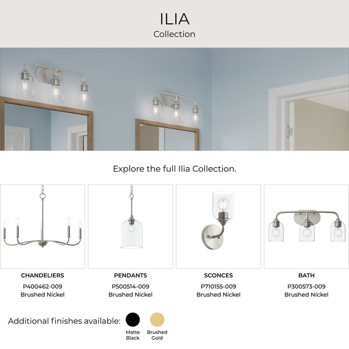 Myhouse Lighting Progress Lighting - P500514-009 - One Light Pendant - Ilia - Brushed Nickel