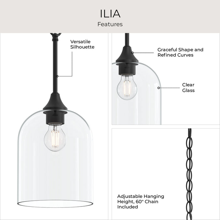 Myhouse Lighting Progress Lighting - P500514-31M - One Light Pendant - Ilia - Matte Black