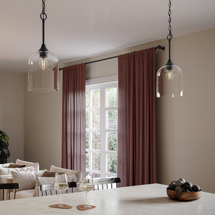 Myhouse Lighting Progress Lighting - P500514-31M - One Light Pendant - Ilia - Matte Black