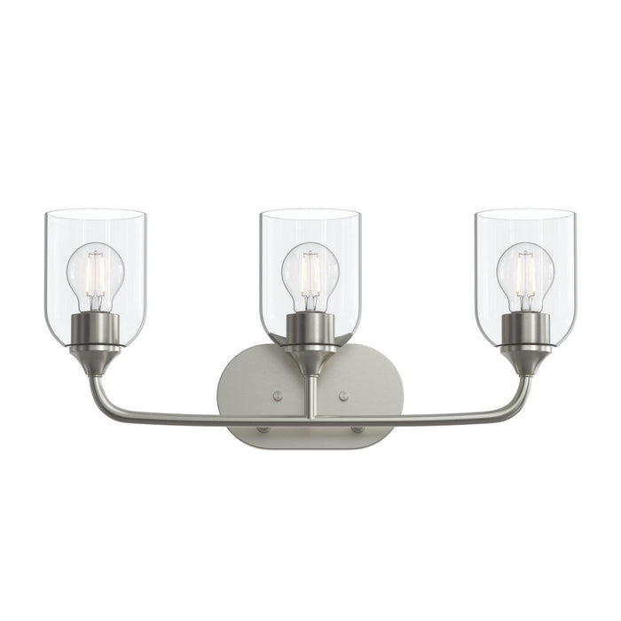 Myhouse Lighting Progress Lighting - P300573-009 - Three Light Bath Vanity - Ilia - Brushed Nickel