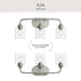 Myhouse Lighting Progress Lighting - P300573-009 - Three Light Bath Vanity - Ilia - Brushed Nickel