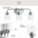 Myhouse Lighting Progress Lighting - P300573-015 - Three Light Bath Vanity - Ilia - Polished Chrome