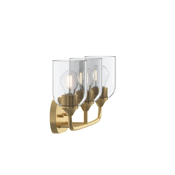 Myhouse Lighting Progress Lighting - P300573-191 - Three Light Bath Vanity - Ilia - Brushed Gold