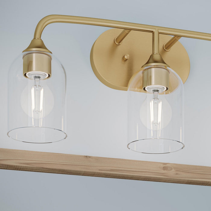 Myhouse Lighting Progress Lighting - P300573-191 - Three Light Bath Vanity - Ilia - Brushed Gold