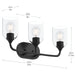 Myhouse Lighting Progress Lighting - P300573-31M - Three Light Bath Vanity - Ilia - Matte Black