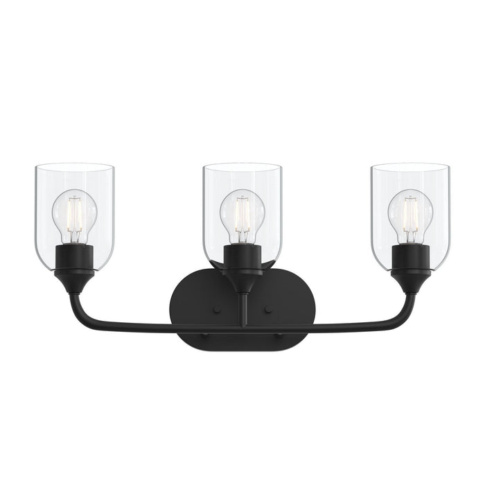 Myhouse Lighting Progress Lighting - P300573-31M - Three Light Bath Vanity - Ilia - Matte Black