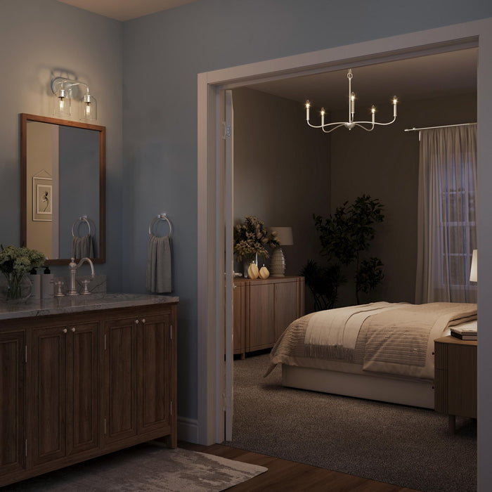 Myhouse Lighting Progress Lighting - P400462-009 - Five Light Chandelier - Ilia - Brushed Nickel