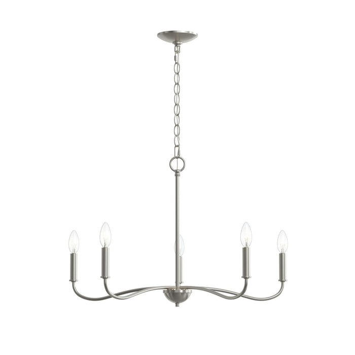 Myhouse Lighting Progress Lighting - P400462-009 - Five Light Chandelier - Ilia - Brushed Nickel