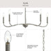 Myhouse Lighting Progress Lighting - P400462-009 - Five Light Chandelier - Ilia - Brushed Nickel