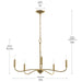 Myhouse Lighting Progress Lighting - P400462-191 - Five Light Chandelier - Ilia - Brushed Gold