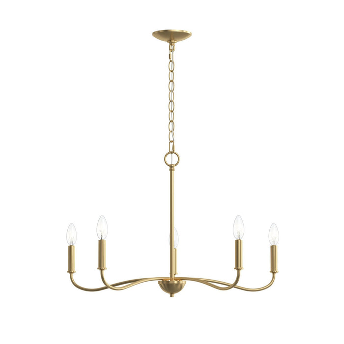 Myhouse Lighting Progress Lighting - P400462-191 - Five Light Chandelier - Ilia - Brushed Gold