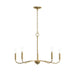 Myhouse Lighting Progress Lighting - P400462-191 - Five Light Chandelier - Ilia - Brushed Gold