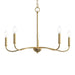 Myhouse Lighting Progress Lighting - P400462-191 - Five Light Chandelier - Ilia - Brushed Gold