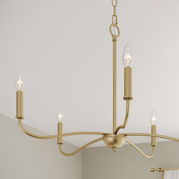Myhouse Lighting Progress Lighting - P400462-191 - Five Light Chandelier - Ilia - Brushed Gold