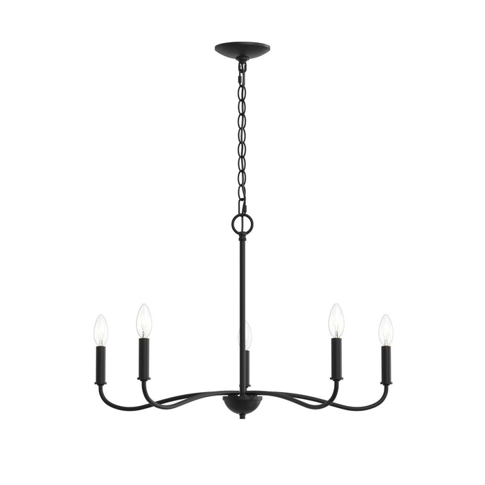 Myhouse Lighting Progress Lighting - P400462-31M - Five Light Chandelier - Ilia - Matte Black