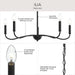 Myhouse Lighting Progress Lighting - P400462-31M - Five Light Chandelier - Ilia - Matte Black