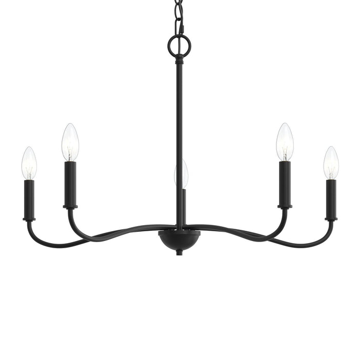 Myhouse Lighting Progress Lighting - P400462-31M - Five Light Chandelier - Ilia - Matte Black
