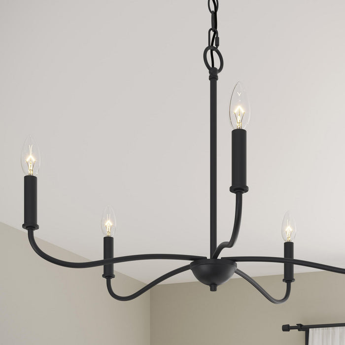 Myhouse Lighting Progress Lighting - P400462-31M - Five Light Chandelier - Ilia - Matte Black