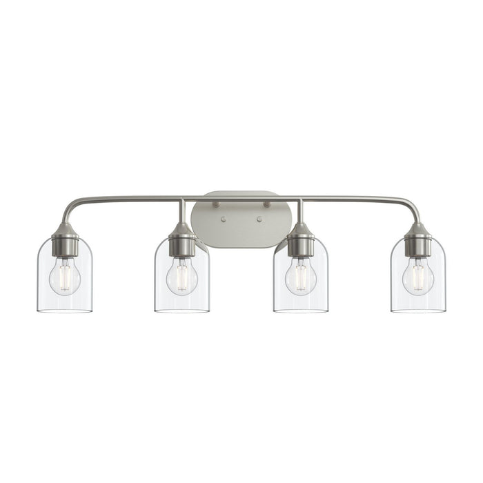 Myhouse Lighting Progress Lighting - P300574-009 - Four Light Bath Vanity - Ilia - Brushed Nickel