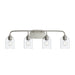 Myhouse Lighting Progress Lighting - P300574-009 - Four Light Bath Vanity - Ilia - Brushed Nickel