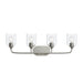 Myhouse Lighting Progress Lighting - P300574-009 - Four Light Bath Vanity - Ilia - Brushed Nickel