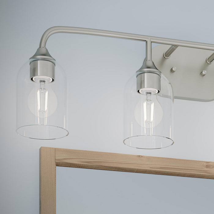 Myhouse Lighting Progress Lighting - P300574-009 - Four Light Bath Vanity - Ilia - Brushed Nickel
