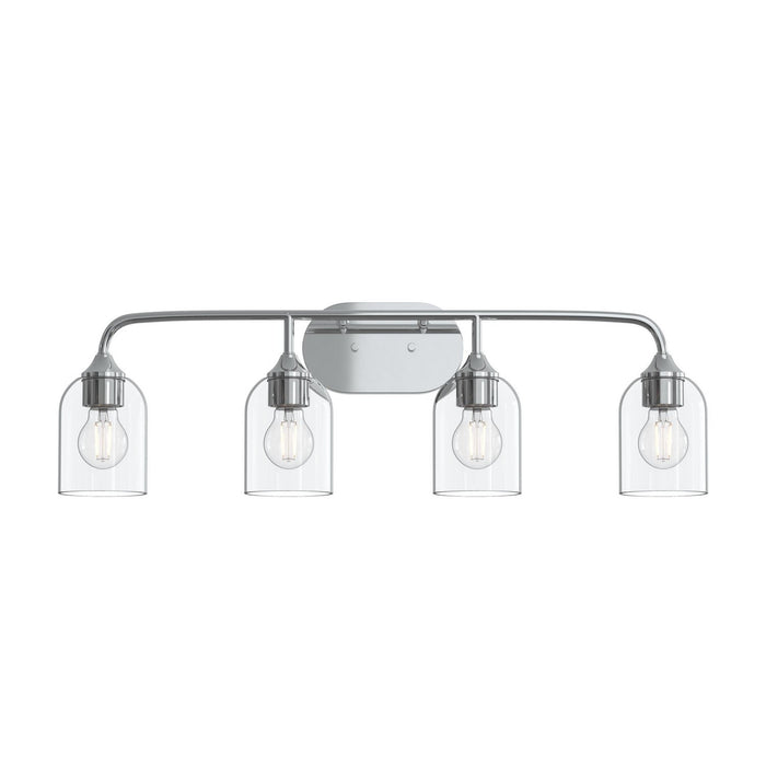Myhouse Lighting Progress Lighting - P300574-015 - Four Light Bath Vanity - Ilia - Polished Chrome