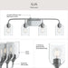 Myhouse Lighting Progress Lighting - P300574-015 - Four Light Bath Vanity - Ilia - Polished Chrome