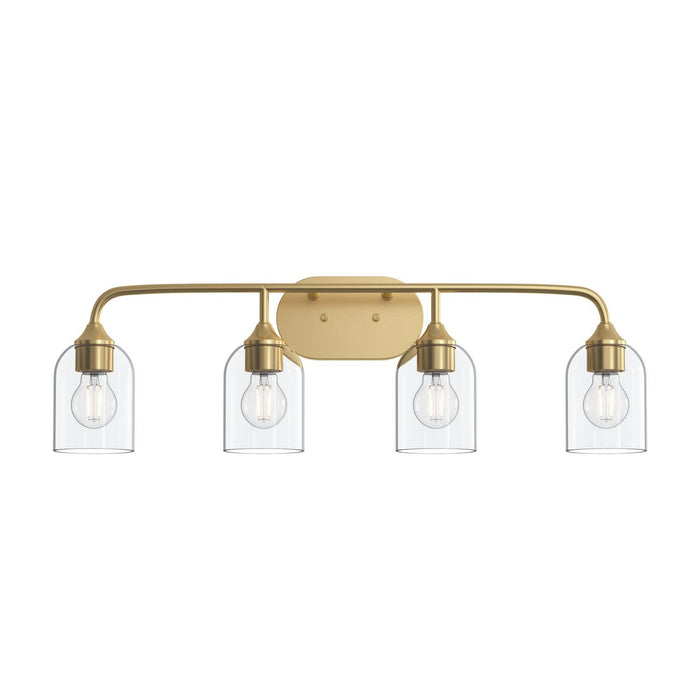 Myhouse Lighting Progress Lighting - P300574-191 - Four Light Bath Vanity - Ilia - Brushed Gold