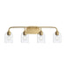 Myhouse Lighting Progress Lighting - P300574-191 - Four Light Bath Vanity - Ilia - Brushed Gold