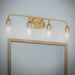 Myhouse Lighting Progress Lighting - P300574-191 - Four Light Bath Vanity - Ilia - Brushed Gold