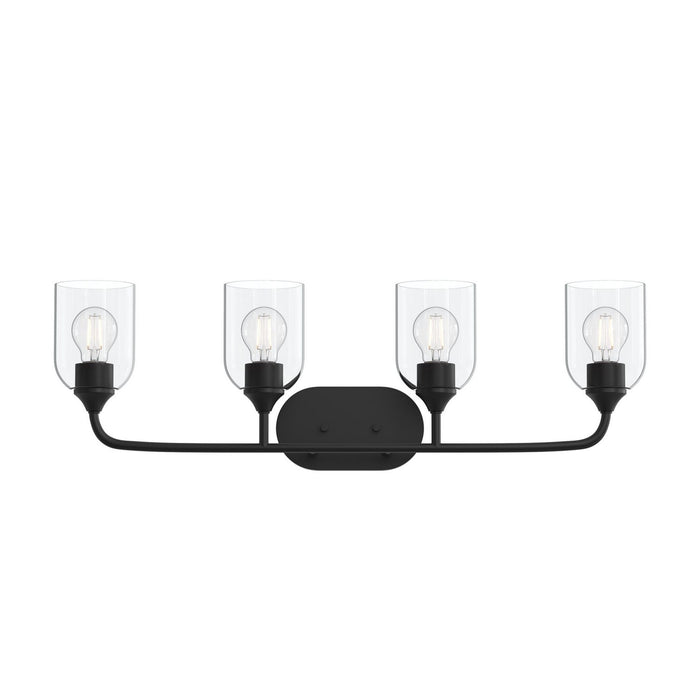 Myhouse Lighting Progress Lighting - P300574-31M - Four Light Bath Vanity - Ilia - Matte Black
