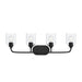 Myhouse Lighting Progress Lighting - P300574-31M - Four Light Bath Vanity - Ilia - Matte Black