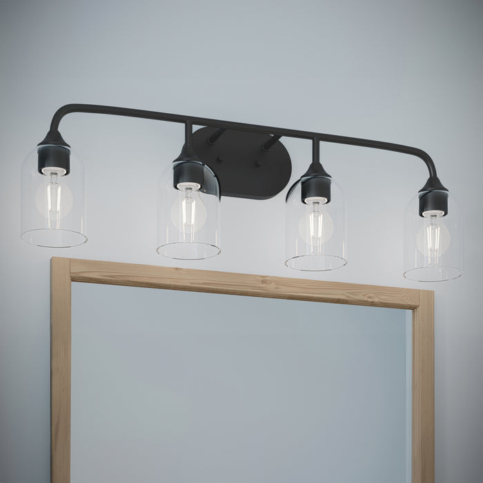 Myhouse Lighting Progress Lighting - P300574-31M - Four Light Bath Vanity - Ilia - Matte Black