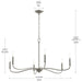 Myhouse Lighting Progress Lighting - P400463-009 - Six Light Chandelier - Ilia - Brushed Nickel