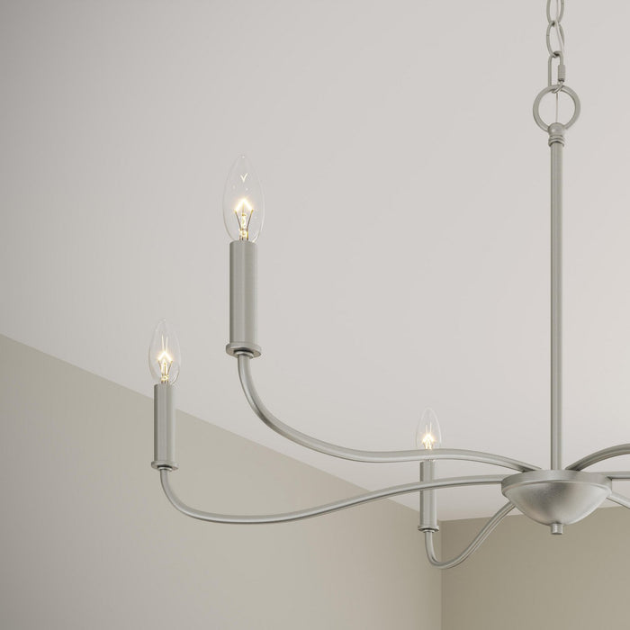 Myhouse Lighting Progress Lighting - P400463-009 - Six Light Chandelier - Ilia - Brushed Nickel