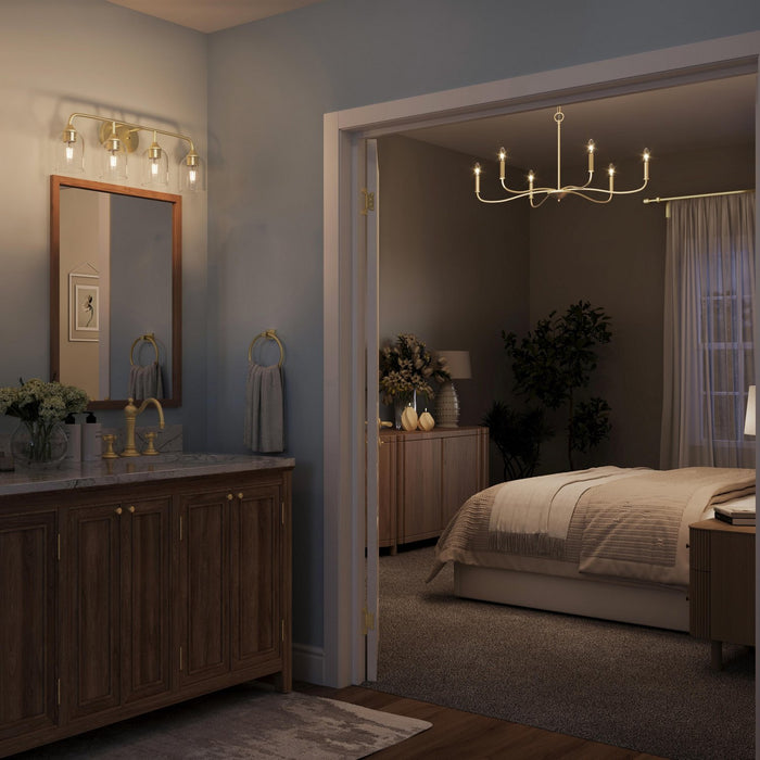 Myhouse Lighting Progress Lighting - P400463-009 - Six Light Chandelier - Ilia - Brushed Nickel
