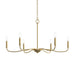 Myhouse Lighting Progress Lighting - P400463-191 - Six Light Chandelier - Ilia - Brushed Gold