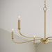 Myhouse Lighting Progress Lighting - P400463-191 - Six Light Chandelier - Ilia - Brushed Gold