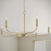 Myhouse Lighting Progress Lighting - P400463-191 - Six Light Chandelier - Ilia - Brushed Gold