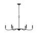 Myhouse Lighting Progress Lighting - P400463-31M - Six Light Chandelier - Ilia - Matte Black