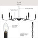 Myhouse Lighting Progress Lighting - P400463-31M - Six Light Chandelier - Ilia - Matte Black