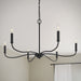 Myhouse Lighting Progress Lighting - P400463-31M - Six Light Chandelier - Ilia - Matte Black