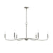 Myhouse Lighting Progress Lighting - P400464-009 - Six Light Chandelier - Ilia - Brushed Nickel