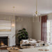 Myhouse Lighting Progress Lighting - P400464-191 - Six Light Chandelier - Ilia - Brushed Gold