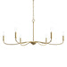 Myhouse Lighting Progress Lighting - P400464-191 - Six Light Chandelier - Ilia - Brushed Gold