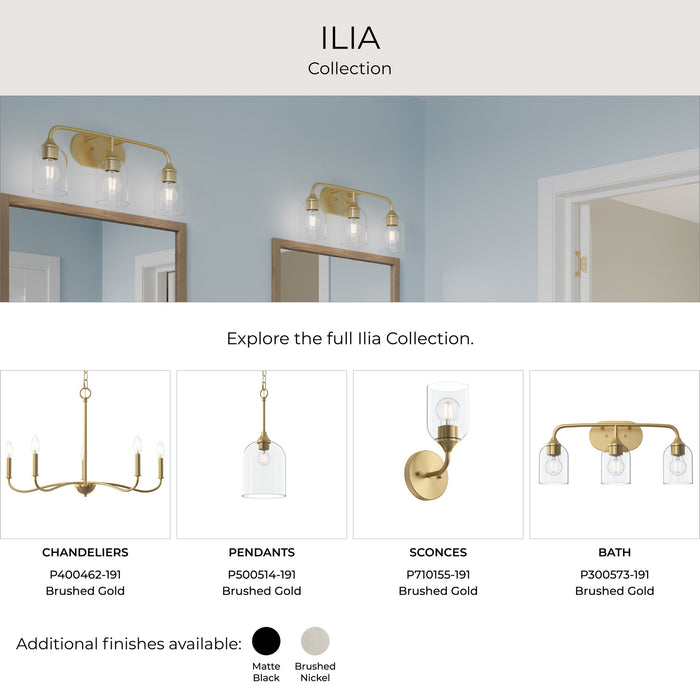 Myhouse Lighting Progress Lighting - P400464-191 - Six Light Chandelier - Ilia - Brushed Gold