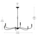 Myhouse Lighting Progress Lighting - P400464-31M - Six Light Chandelier - Ilia - Matte Black