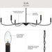 Myhouse Lighting Progress Lighting - P400464-31M - Six Light Chandelier - Ilia - Matte Black